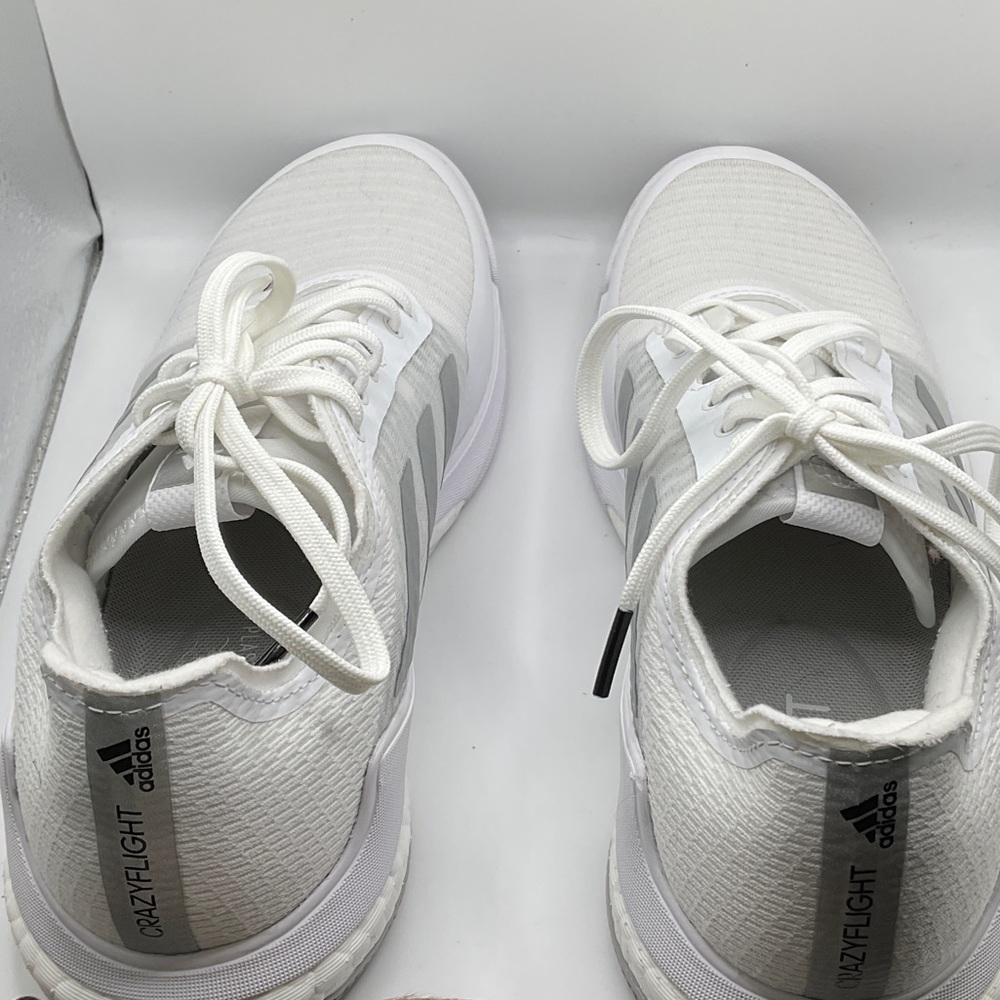 Adidas Like New, No Box White and Gray Athletic Shoes, Size 8 - Picture 5 of 7